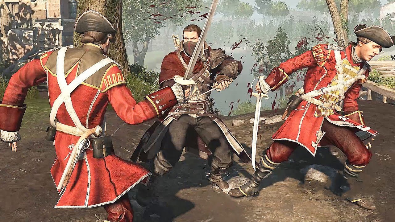 Assassin's Creed Rogue Brutal Finishing Moves Combat & Gang Headquarters Rampage
