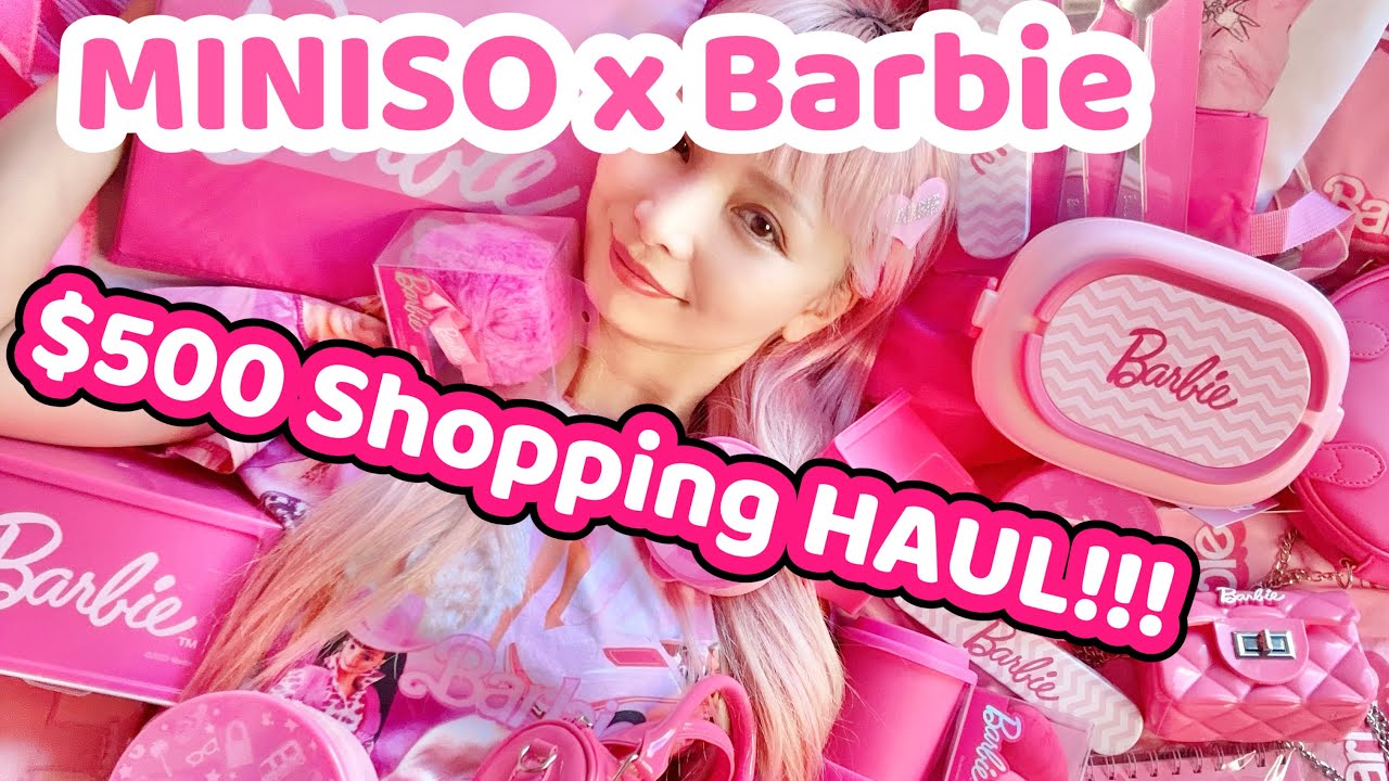 MINISO x BARBIE $500 Shopping Spree Haul!! All PINK BARBIECORE