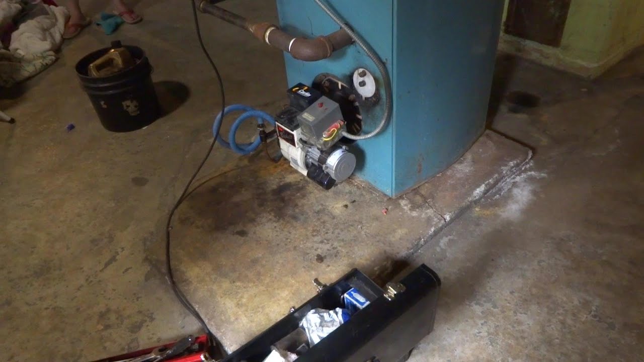 oil boiler producing white smoke