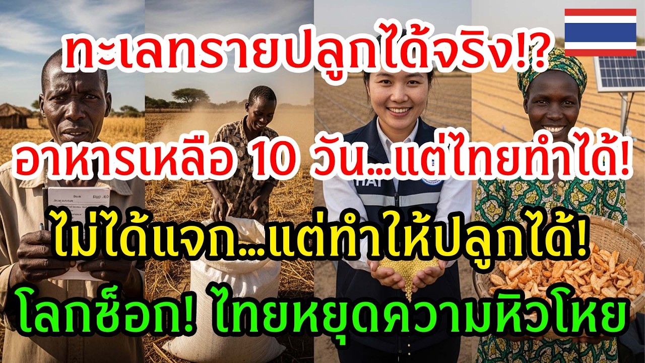โลกจับตา! เทคนิคไทยแก้ปัญหาขาดแคลนอาหารในแอฟริกา ได้จริงไหม?