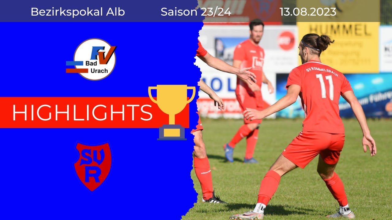 Sieg im Pokalspiel | FV Bad Urach gg. SV Rommelsbach | ALLE TORE | Bezirkspokal Saison 23/24