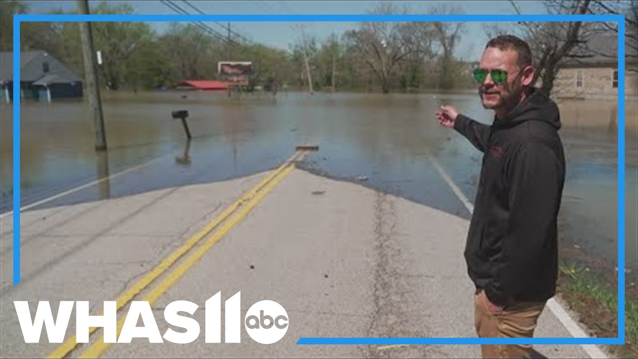 Ohio River flooding submerges businesses in Kentucky and Indiana