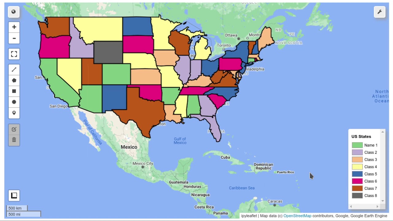 geemap new feature - Visualizing GEE vector data and creating legend interactively without coding