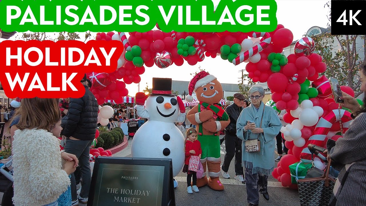 🎄 Palisades Village Holiday Stroll - Part 1🎄Pacific Palisades, CA