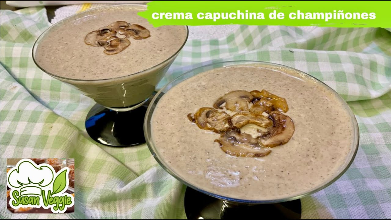 Crema capuchina de champiñones