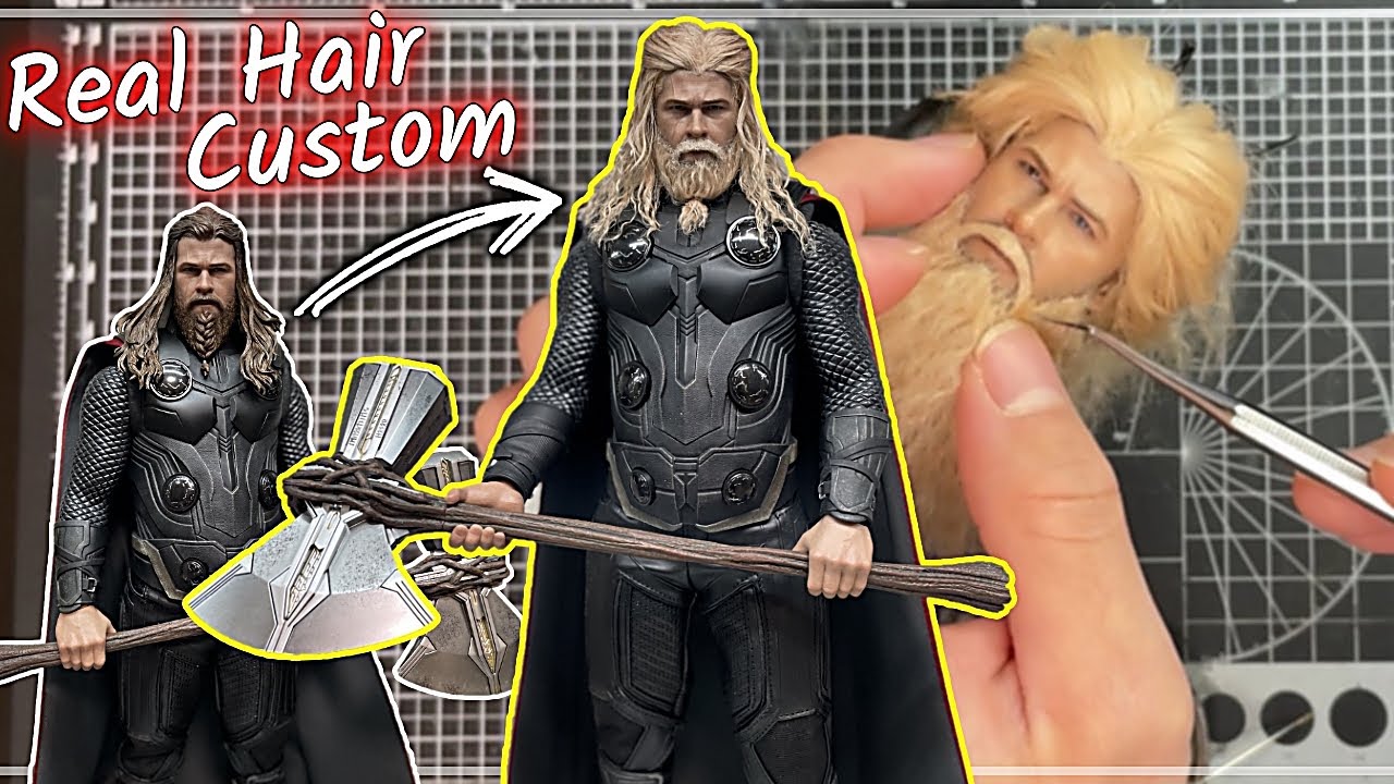 HotToys ENDGAME THOR 1:6 Sculpt How to do Hair Custom  Process