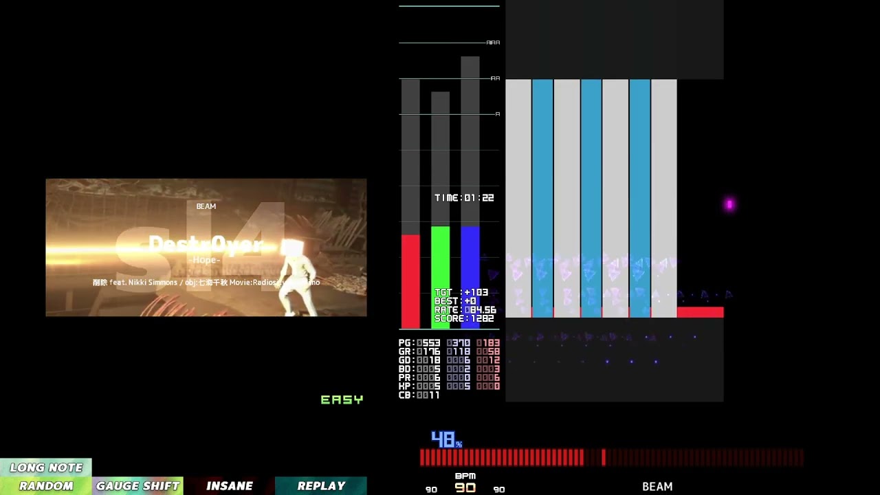 削除 feat. Nikki Simmons / obj:七海千秋 - Destr0yer (▼7, sl4) easy clear