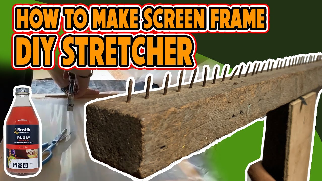 DIY silkscreen stretcher