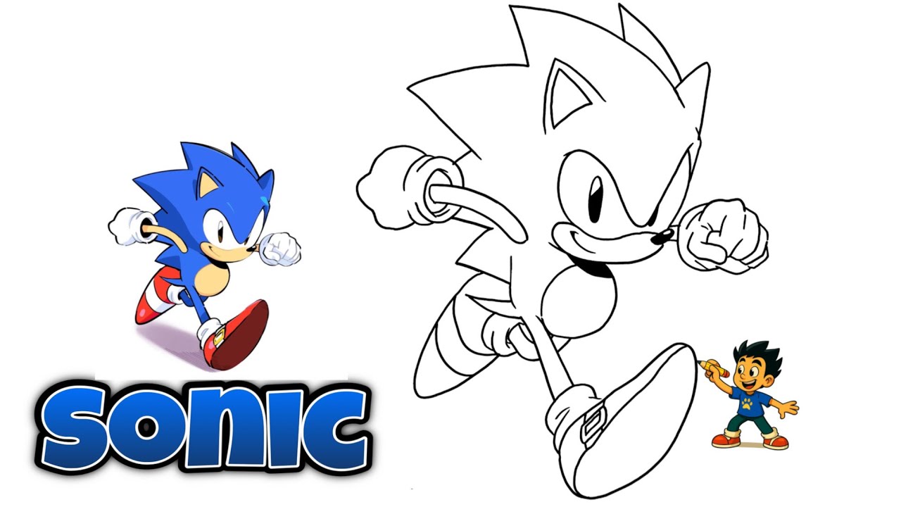How to Draw Sonic Running #6 | SONIC THE HEDGEHOG #sonic #sonicthehedgehog #drawing 