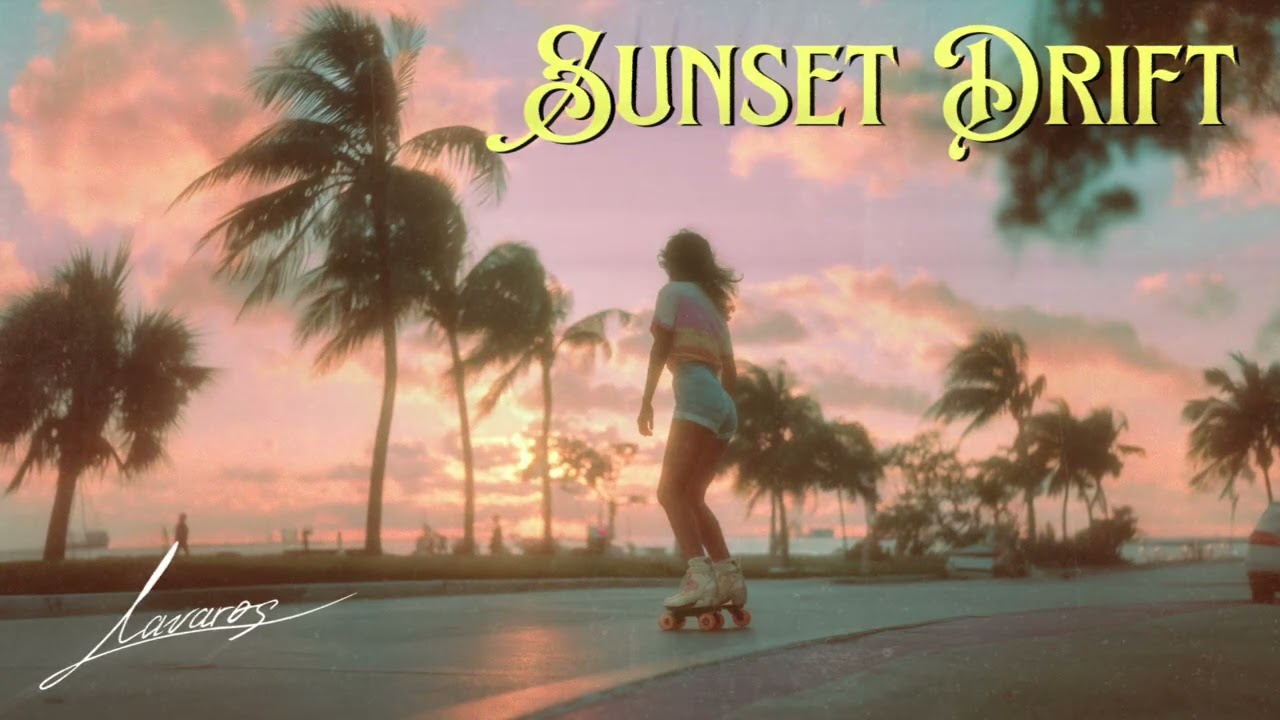 Lavaros – Sunset Drift (Audio Visualizer) | Synthwave & Retrowave Nostalgic Music Release