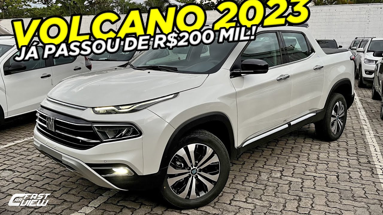NOVA FIAT TORO VOLCANO DIESEL 2023 COM VOLANTE DO PULSE FICOU MAIS CARA!