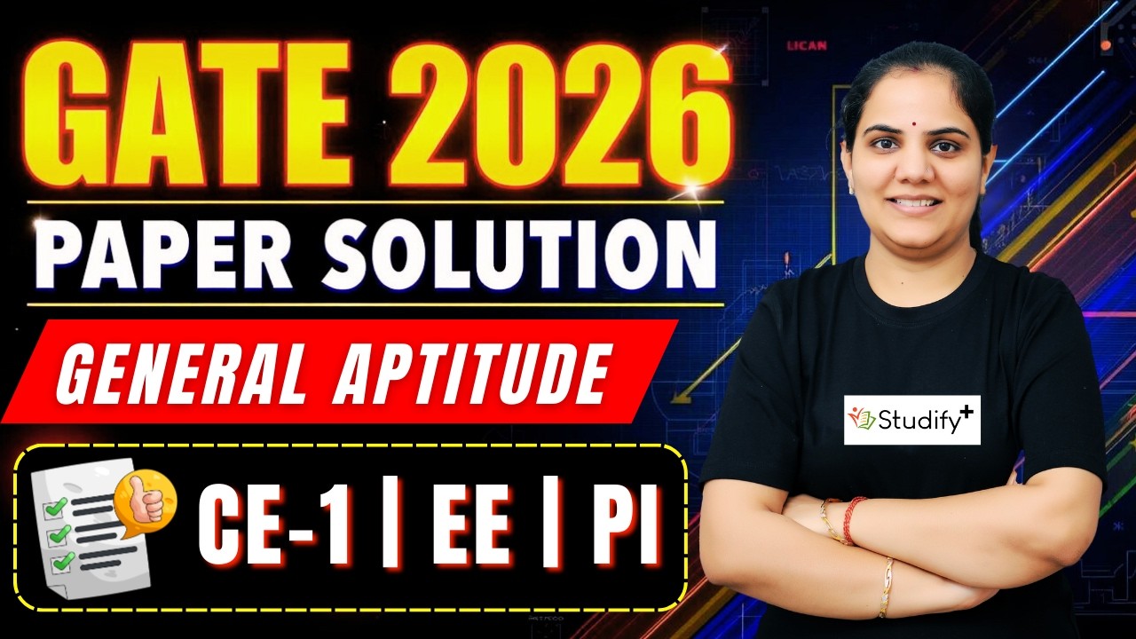 GATE 2026 Paper Solution | General Aptitude - CE-1 | EE | PI | Priyanka Ma'am