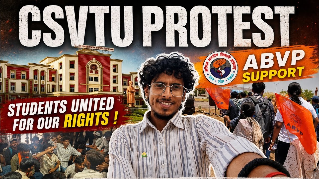 CSVTU PROTEST VLOG | Mercy Attempt & N-4 Rule Ke Khilaaf Student Protest ✊