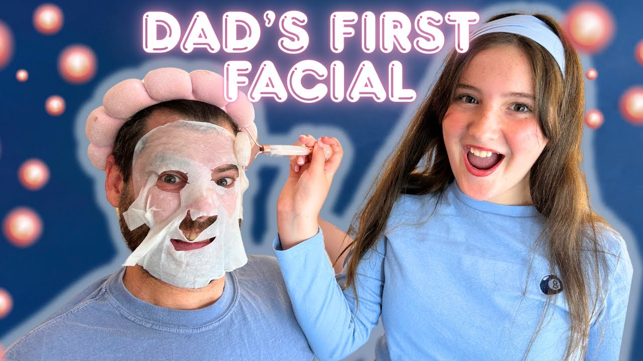 ALIYAH GIVES DAD A FACIAL