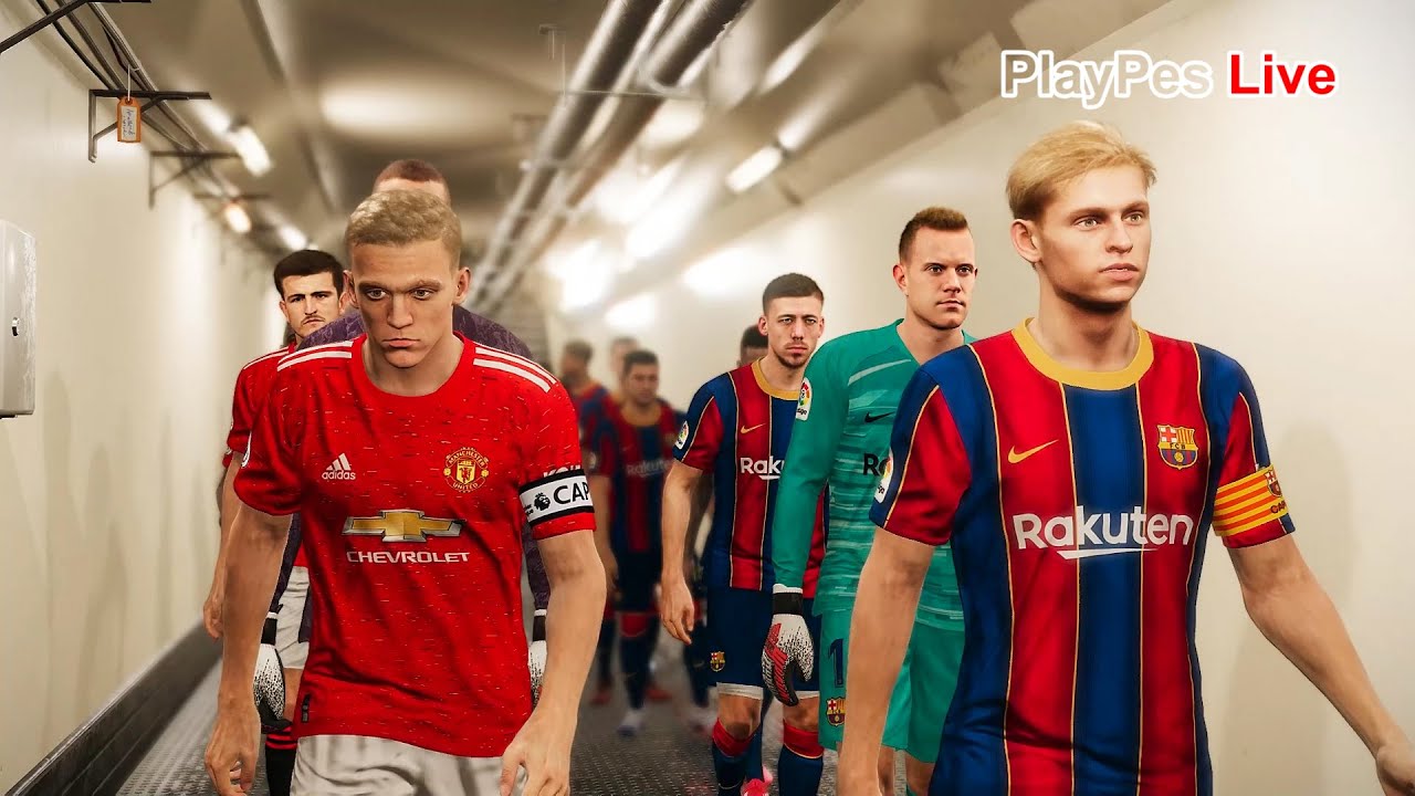New Lineups & Kits 2020/2021 - BARCELONA vs MANCHESTER UNITED - VAN DE BEEK vs DE JONG - PES 2020 PC
