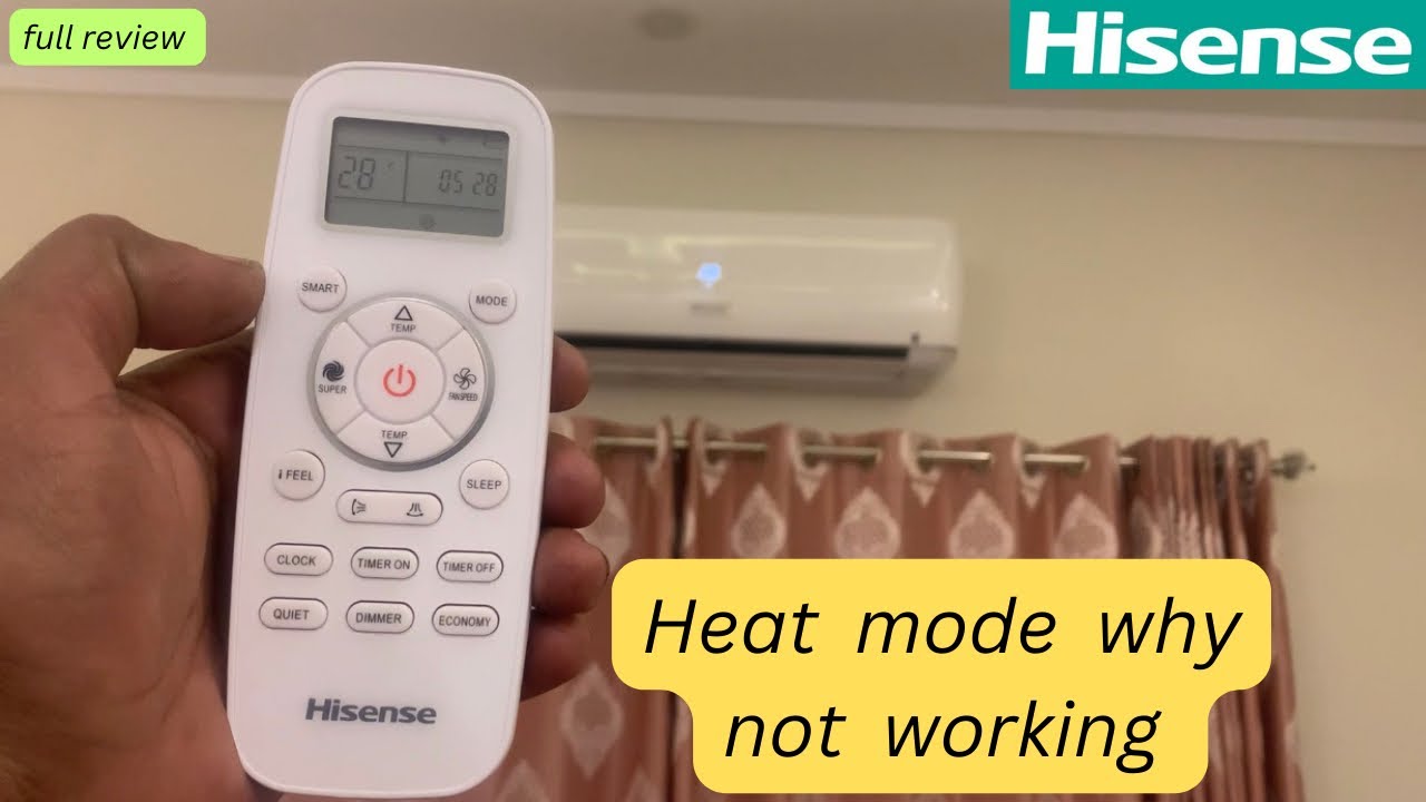 Hisense dc inverter ac convert to heating mode || Hisense ac heat mode Urdu & Hindi