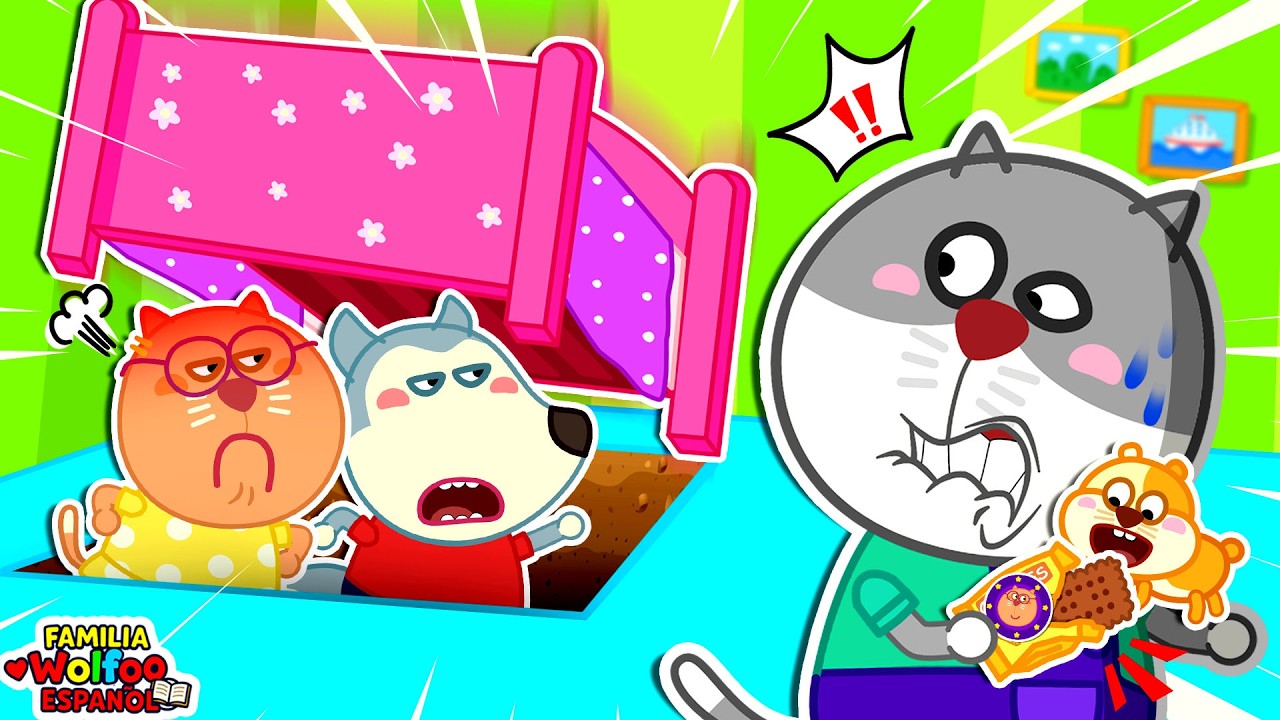 Familia Wolfoo Español | ¡El secreto bajo la cama! 😲 Mis amigos roban dulces | Dibujos Animados
