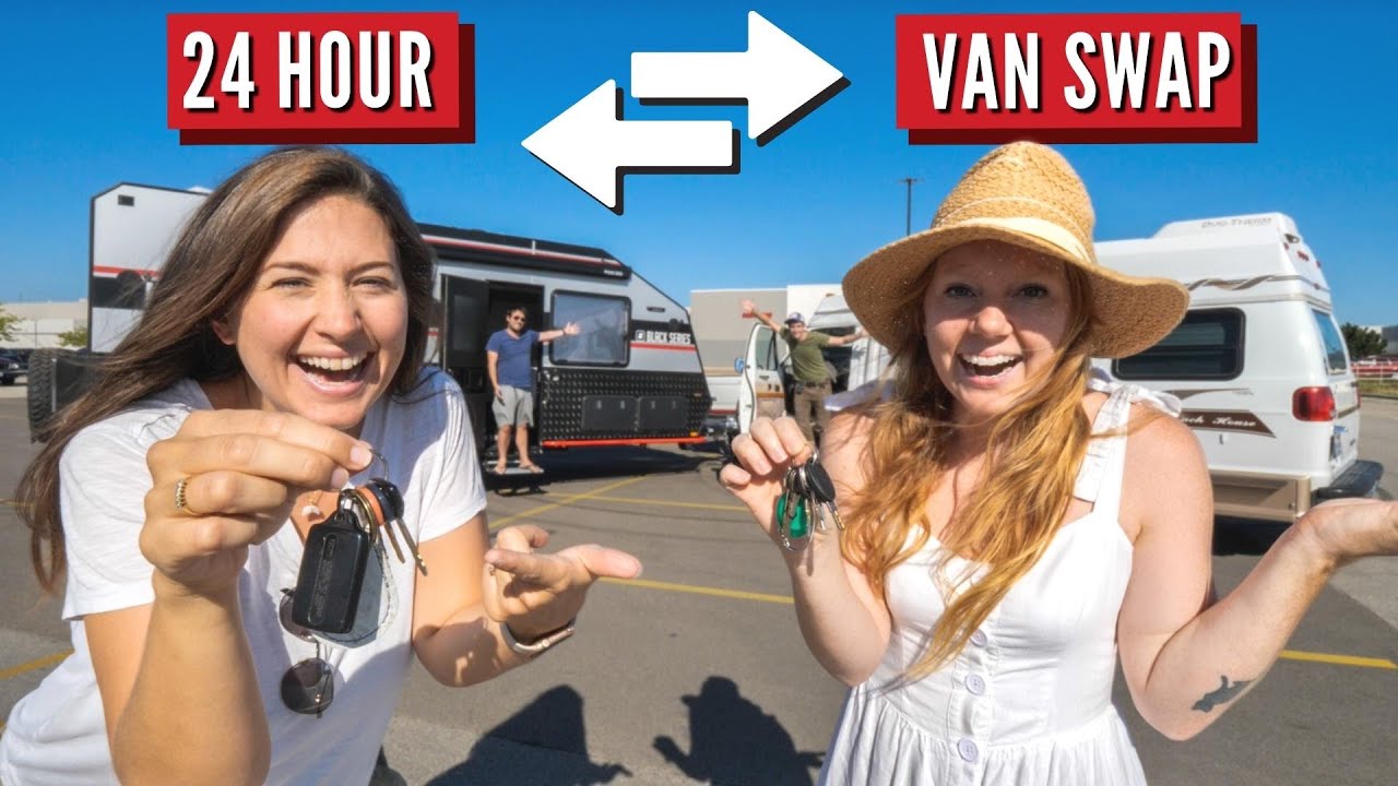 We Swapped Our Vans for 24 hours (Campervan VS Trailer)