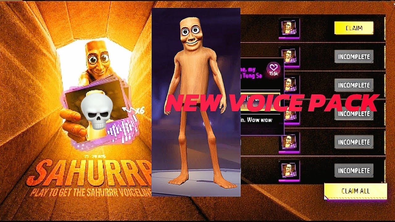 Tung Tung Voice Pack In Free Fire! 🤣 How To Unlock & Use | Free Fire New Sound #freefirevideos 