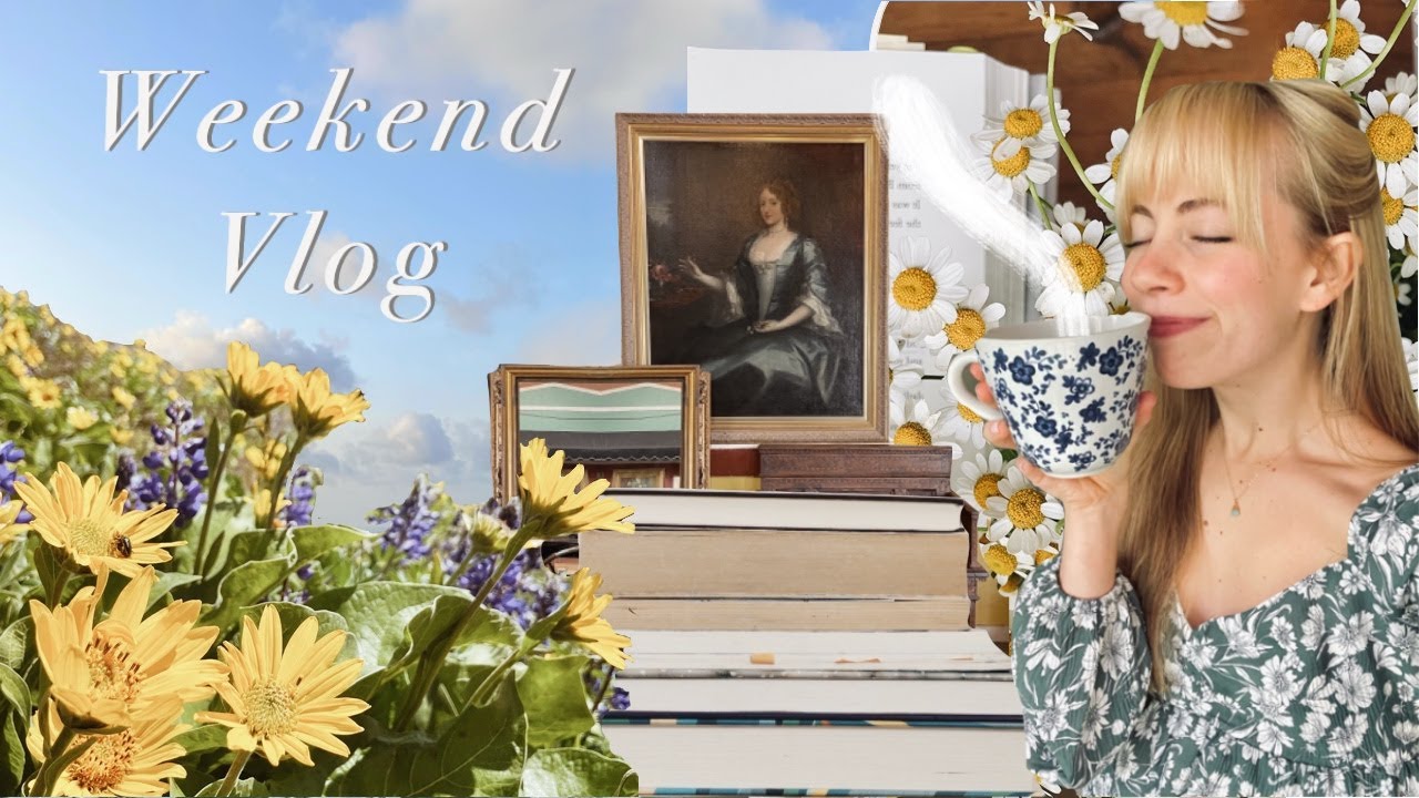 Book & stationery shopping, rainy afternoons, & early mornings 🌼🫖 a Spring weekend vlog