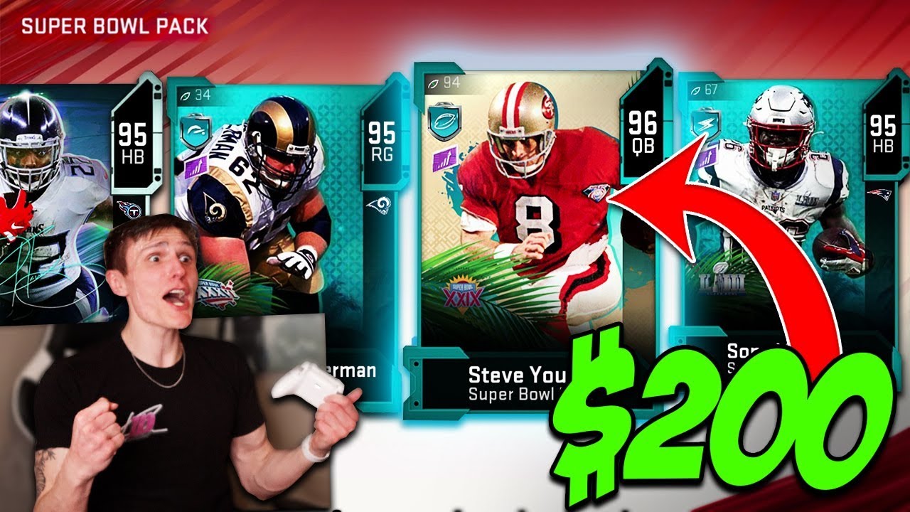 *INSANE PACKS* $200 Super Bowl Pack Opening - Madden 20 Ultimate Team