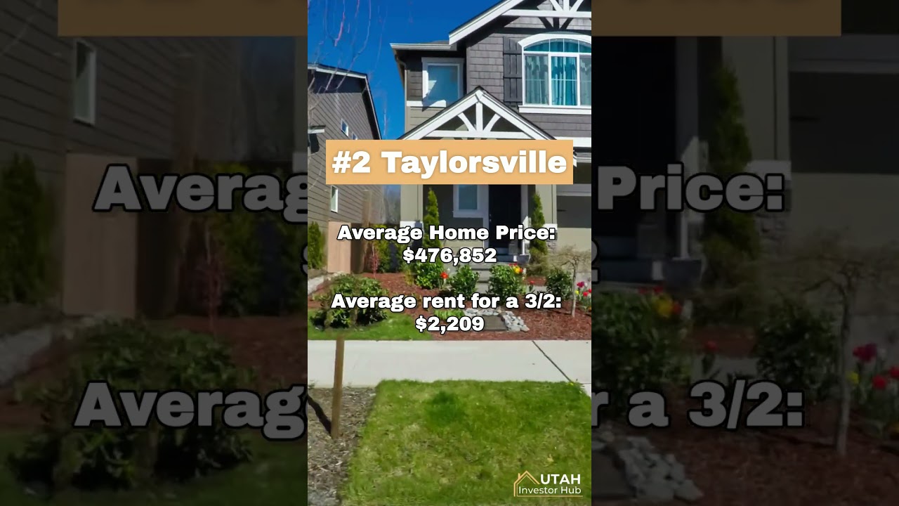 Top 3 Utah Cities to invest in #utahrealestate  #realestateinvestingtips   #realestateinvesting