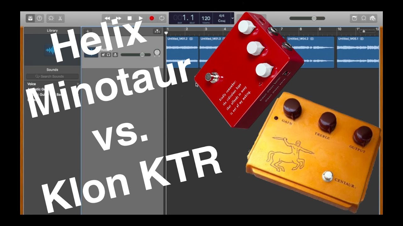 Helix vs. Real Pedals Part 1: Klon KTR vs. Minotaur
