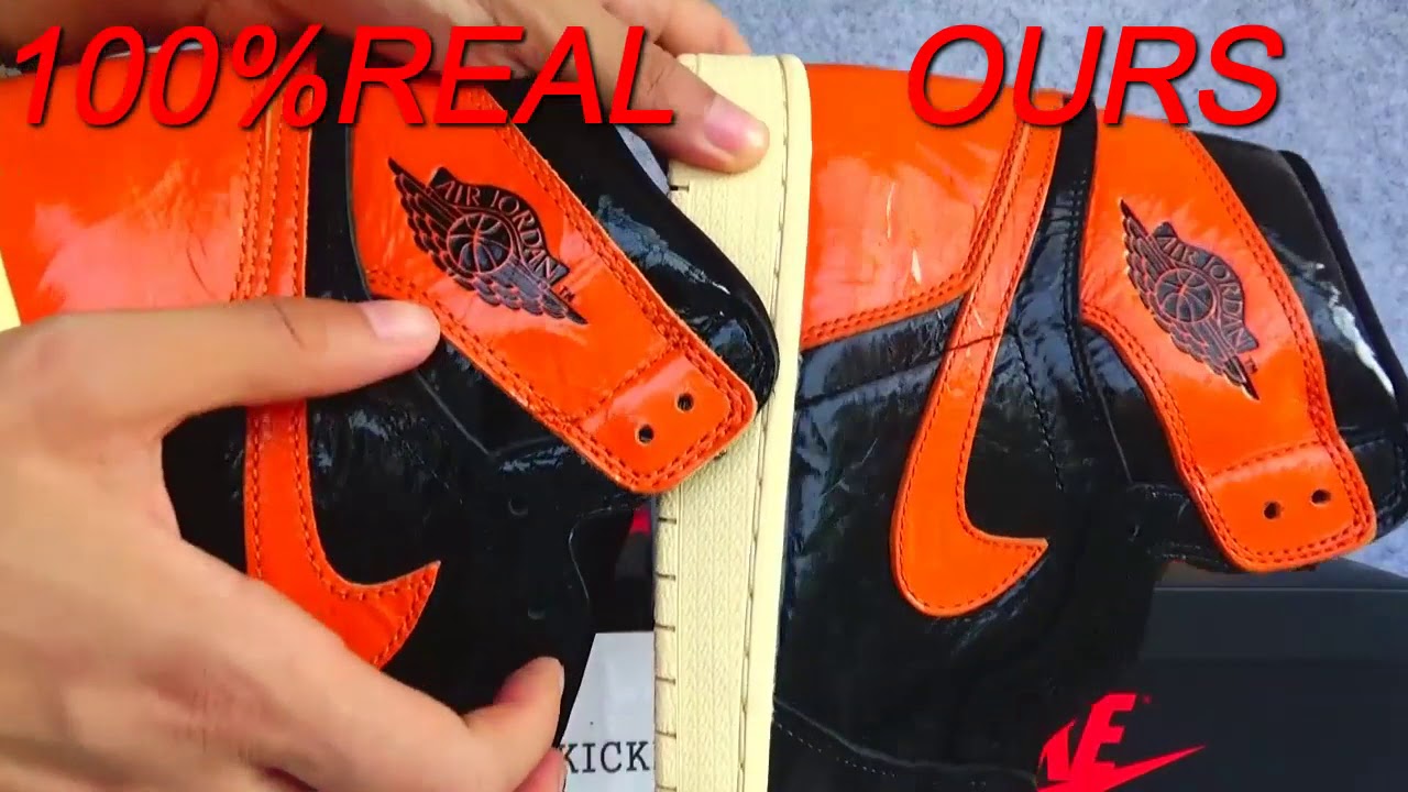 REAL VS FAKE ��AIR JORDAN 1 Shattered Backboard 3 0 !!!100%REAL vs OURS