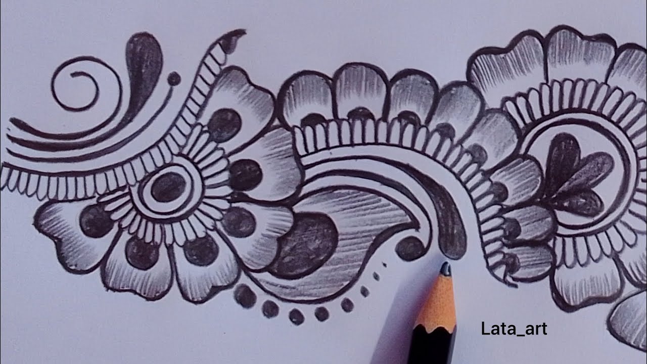 New shading mehndi design / Mehndi design Easy and simple / Arabic mehndi design for hands #lataart