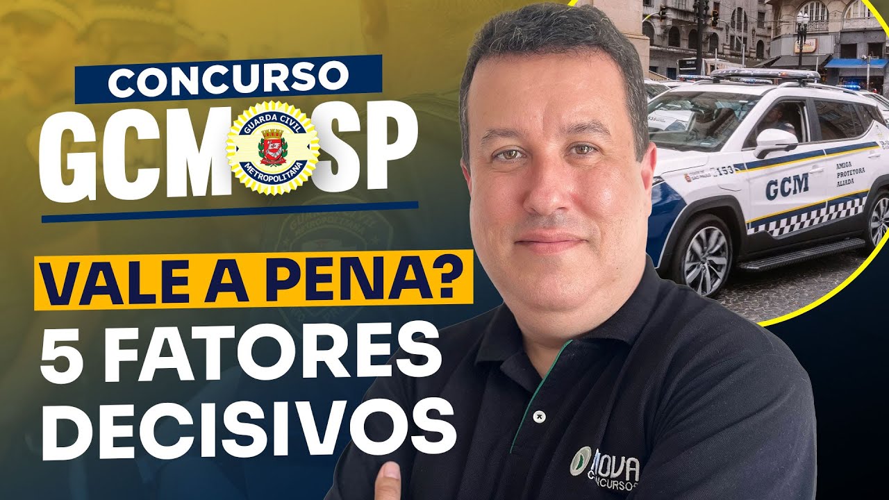 CONCURSO GCM SP 2026 | Vale a pena fazer o concurso? ⚡