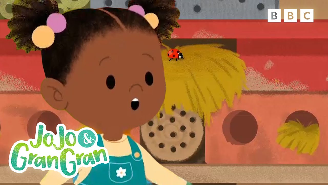 Building a Bug Hotel 🐛 | It's Time to Build a Bug Hotel | JoJo and Gran Gran Official
