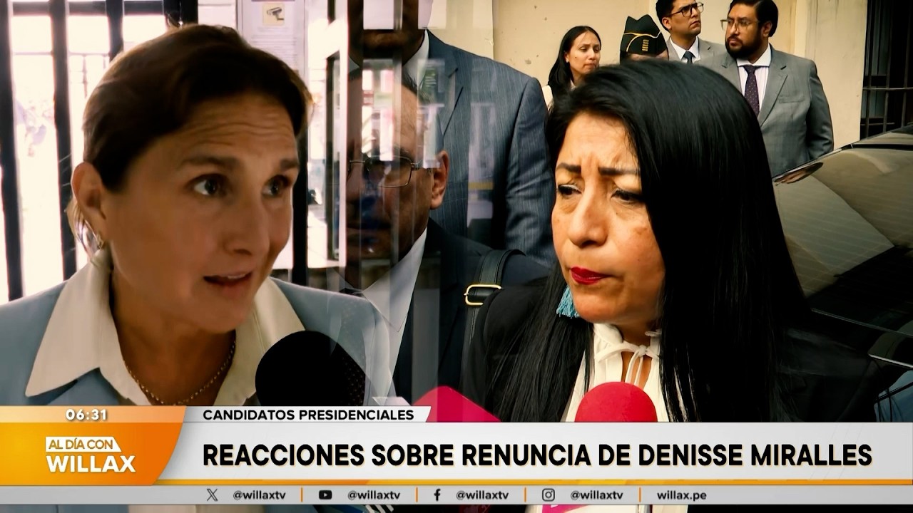 Al Día con Willax - MAR 18 - 2/5 - REACCIONES SOBRE RENUNCIA DE DENISSE MIRALLES | Willax