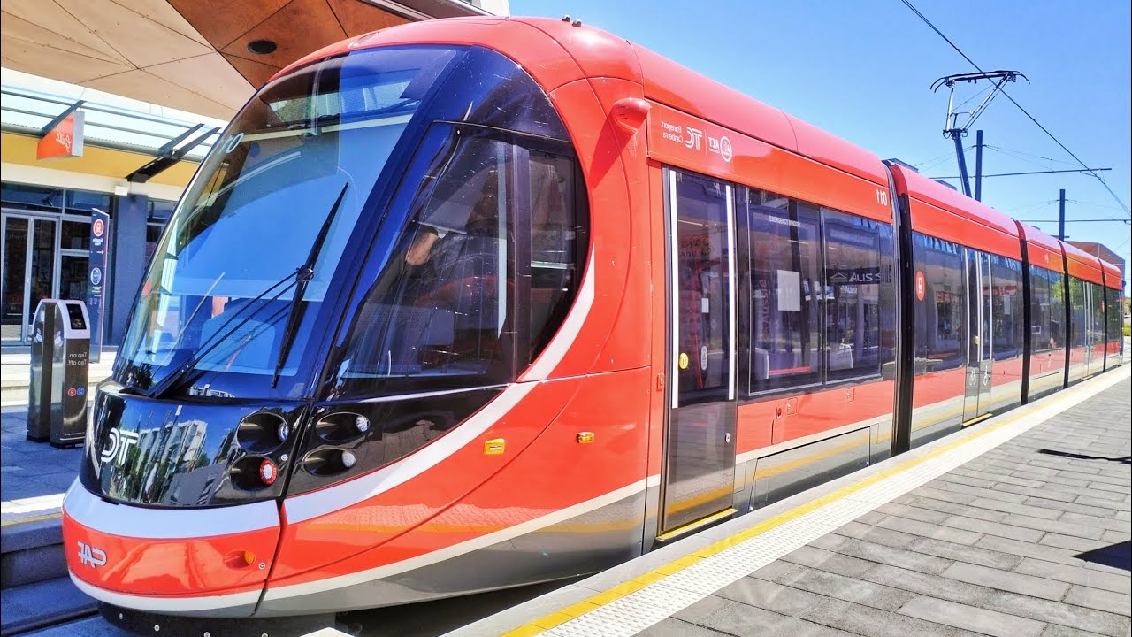 Light rail train service in Canberra city | Canberra light rail journey [Part 1]