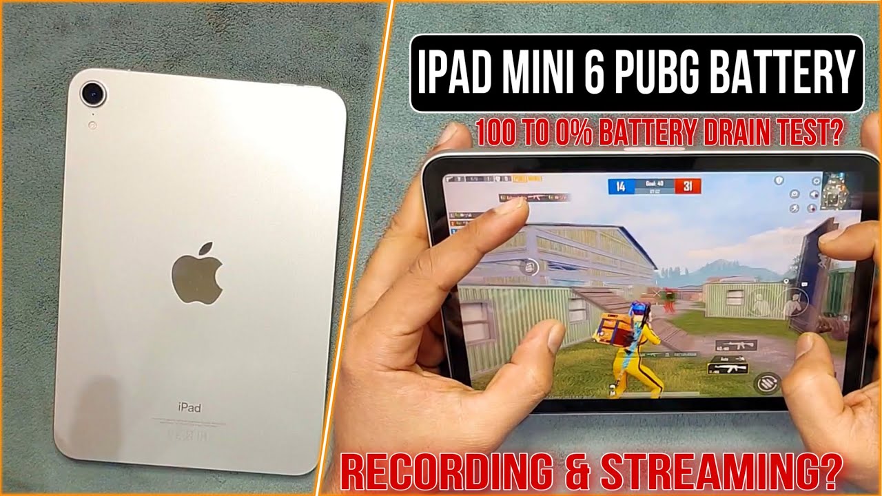 iPad Mini PUBG Battery Drain Test & Performance | Best iPad for PUBG Live Streaming & Recording