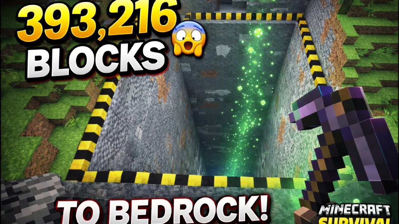 I Should NOT Have Mined 393,216 Blocks in Minecraft Survival… 😰