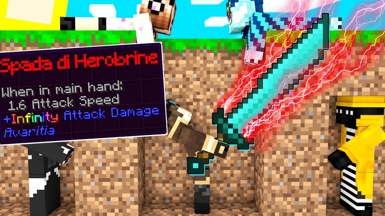 SPEEDRUN CON LA SPADA DI HEROBRINE SU MINECRAFT!!