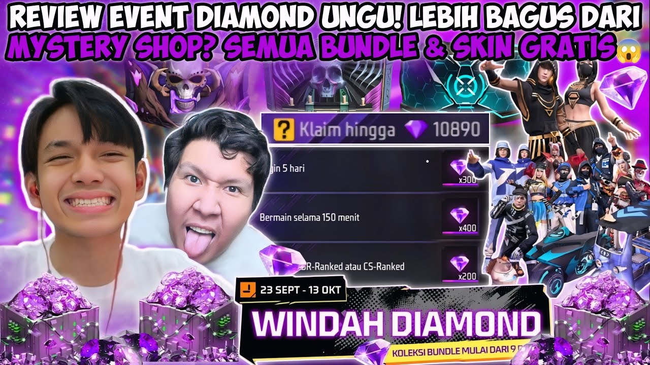 EVENT DIAMOND UNGU X WINDAH BASUDARA! LEBIH BAGUS DARI MYSTERY SHOP? SEMUA BUNDLE&nbsp;&&nbsp;SKIN&nbsp;GRATIS😱