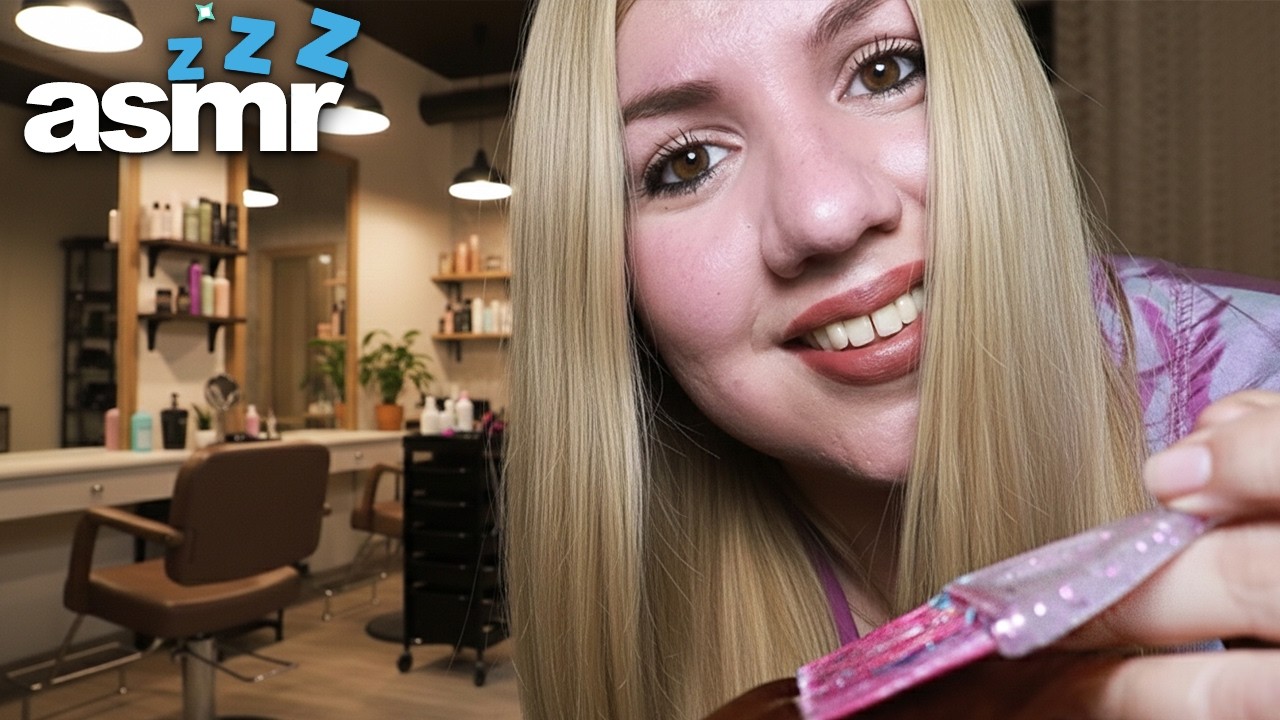 ASMR Detailes Beauty Salon: Facial, Lashes & HAIR Roleplay