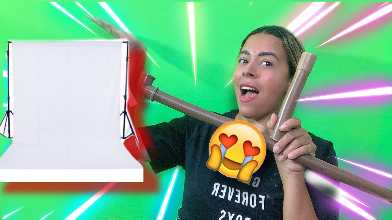 DIY - SUPORTE PARA FUNDO INFINITO COM CANO DE PVC/ FUNDO PARA FOTOS E VÍDEOS