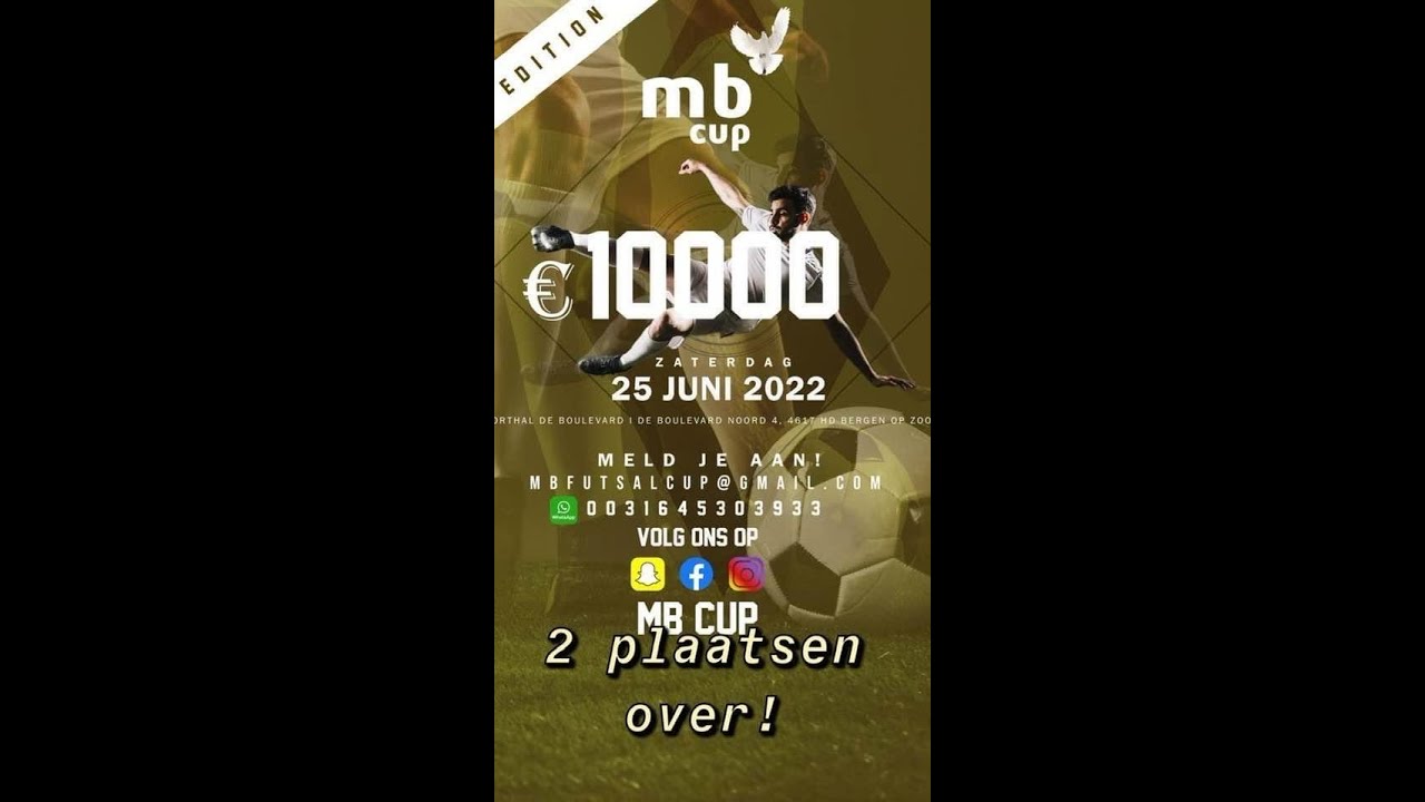 Livestream Zaalvoetbal TV  Loting mb cup