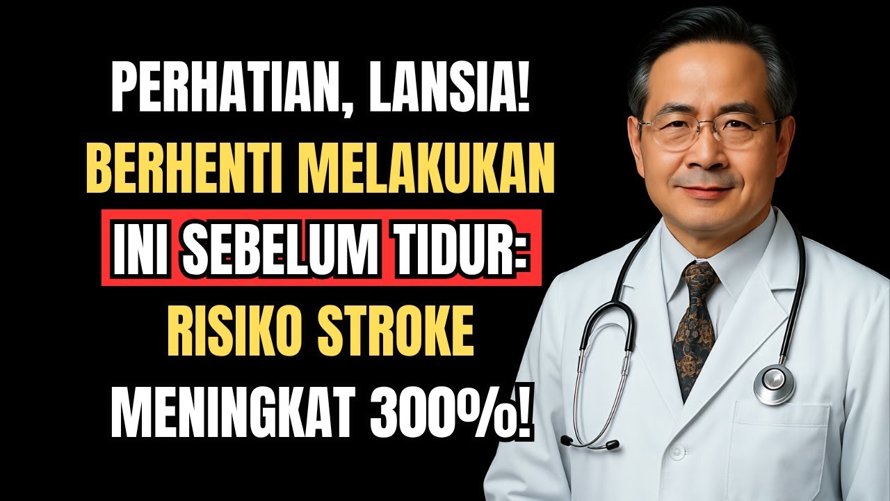 Lansia, BERHENTILAH Melakukan Ini Sebelum Tidur: Risiko Stroke Meningkat 300%