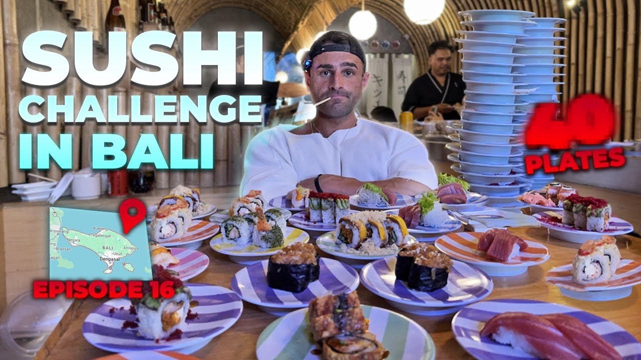 RECORD SETTING SUSHI CHALLENGE | JACKED EATS BALI EP16