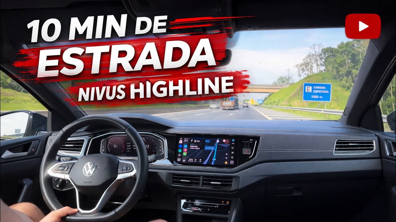 🔥 10 MIN MODO RÁPIDO 🔥VW Nivus Highline 200TSI 2025 l Teste de Longa Duração 