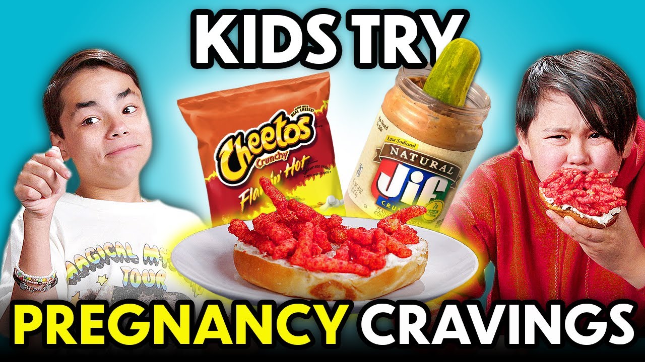 Kids Eat Weird Pregnancy Cravings | Kids Vs. Food
