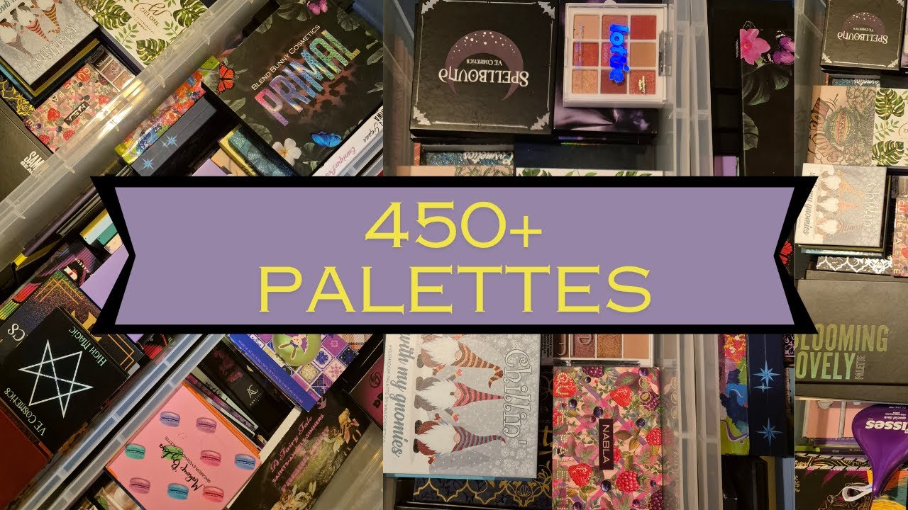 Eyeshadow palette collection and declutter | Loads of indie brands! | April 2024