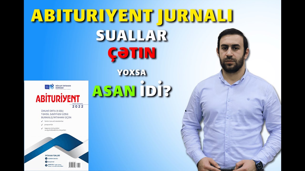 Azərbaycan dili. Abituriyent jurnalı (2022). Test nümunələrinin izahı.