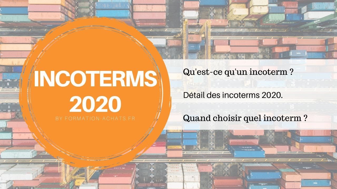 Formation incoterms 2020