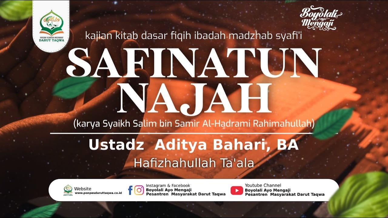 🎥 Kajian Kitab Safinatun Najah - Ust Aditya Bahari, BA