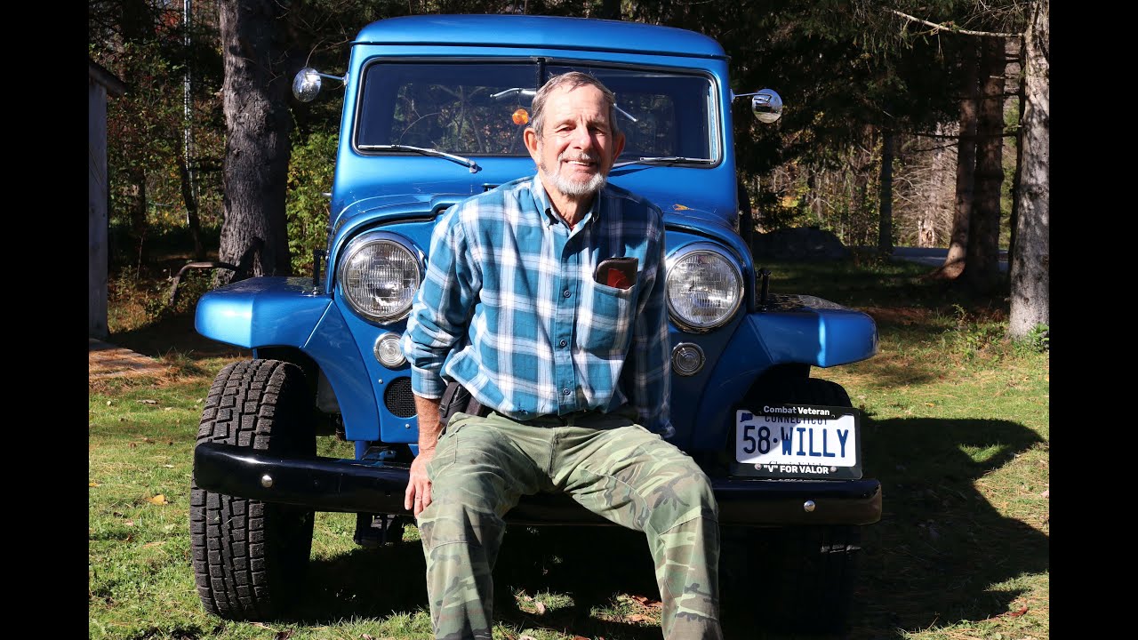 1958 Willys Jeep Pickup With Matching Honda CD175 Motorcycle