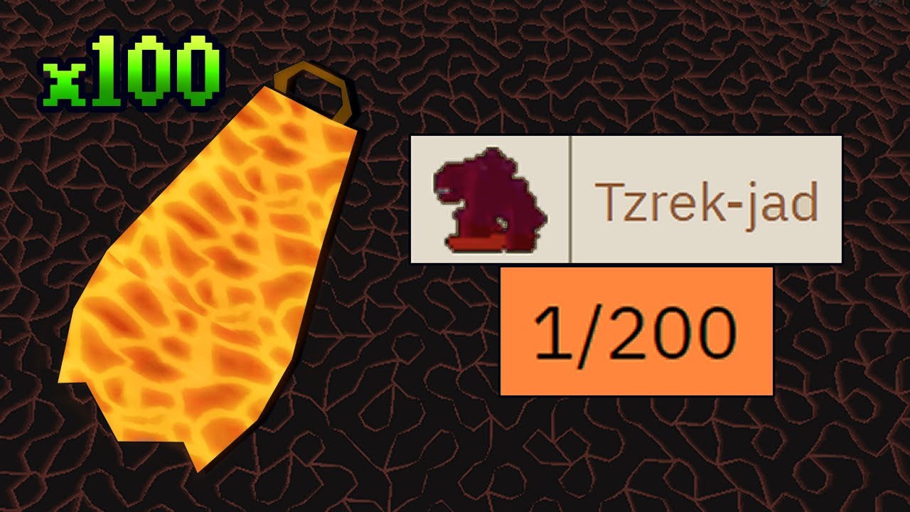 100 Fire Capes Or The Jad Pet - On Drop Rate